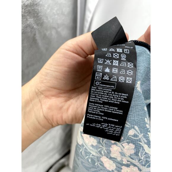 All Saints black Tierny Melisma Floral Midi Slip Dress - Picture 6 of 7